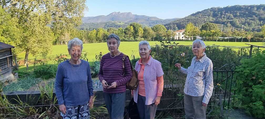 En la Terraza del hotel. Un viaje tranquilo por el norte de España con 4 amigas colombianas